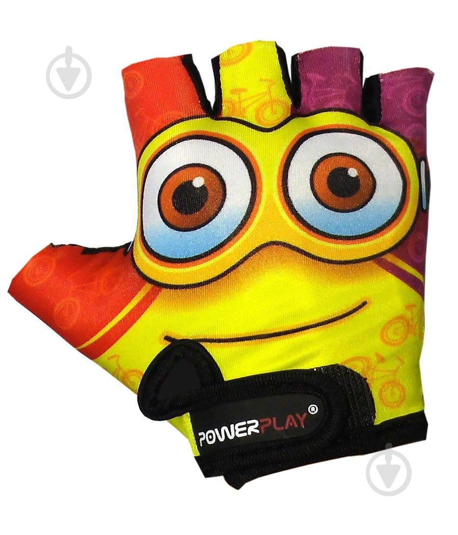 Велорукавички PowerPlay 5473Minion S жовтий - фото 2
