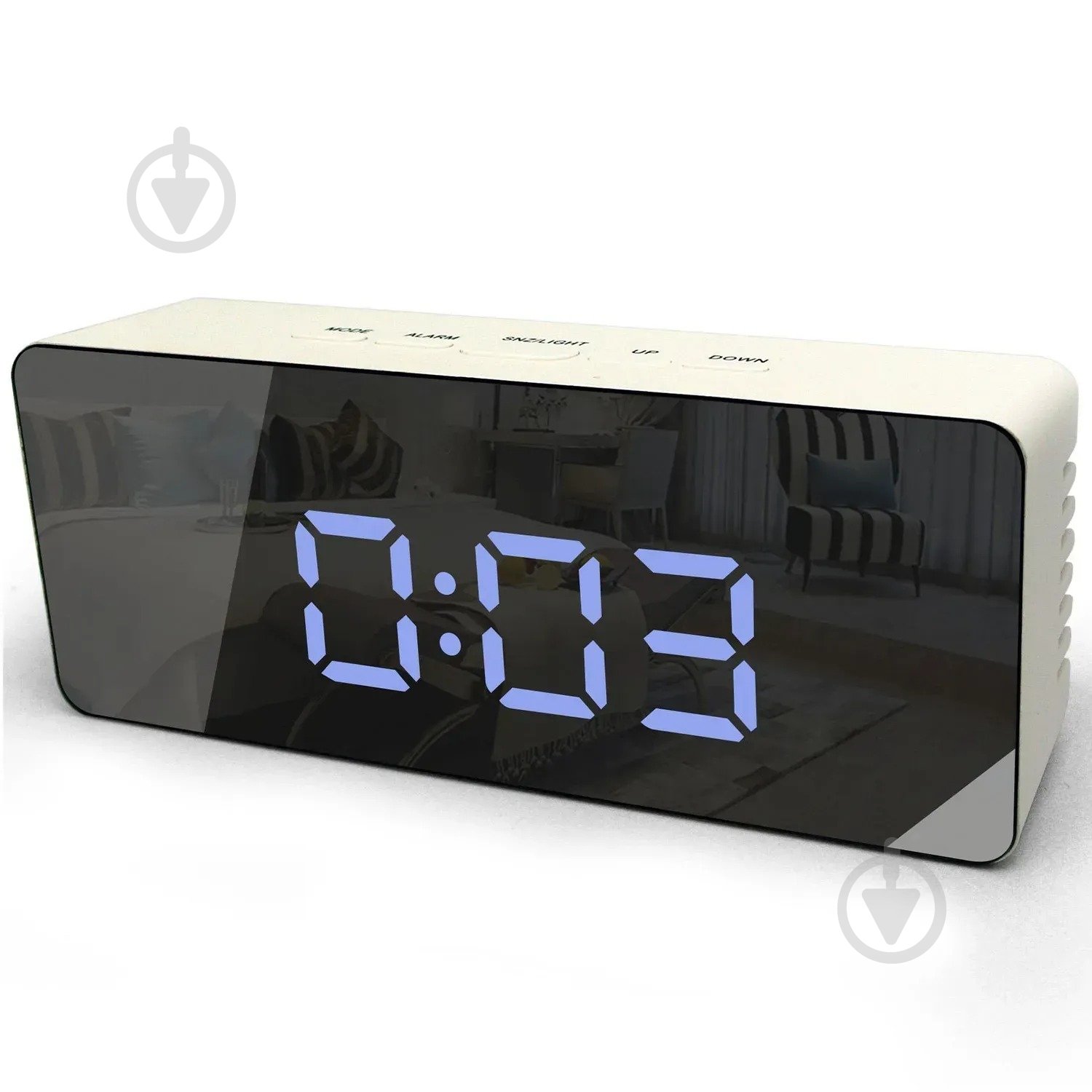 Годинник настільний WT475 White/Black Mirror Technoline - фото 1 Годинник настільний WT475 White/Black Mirror Technoline - фото 1