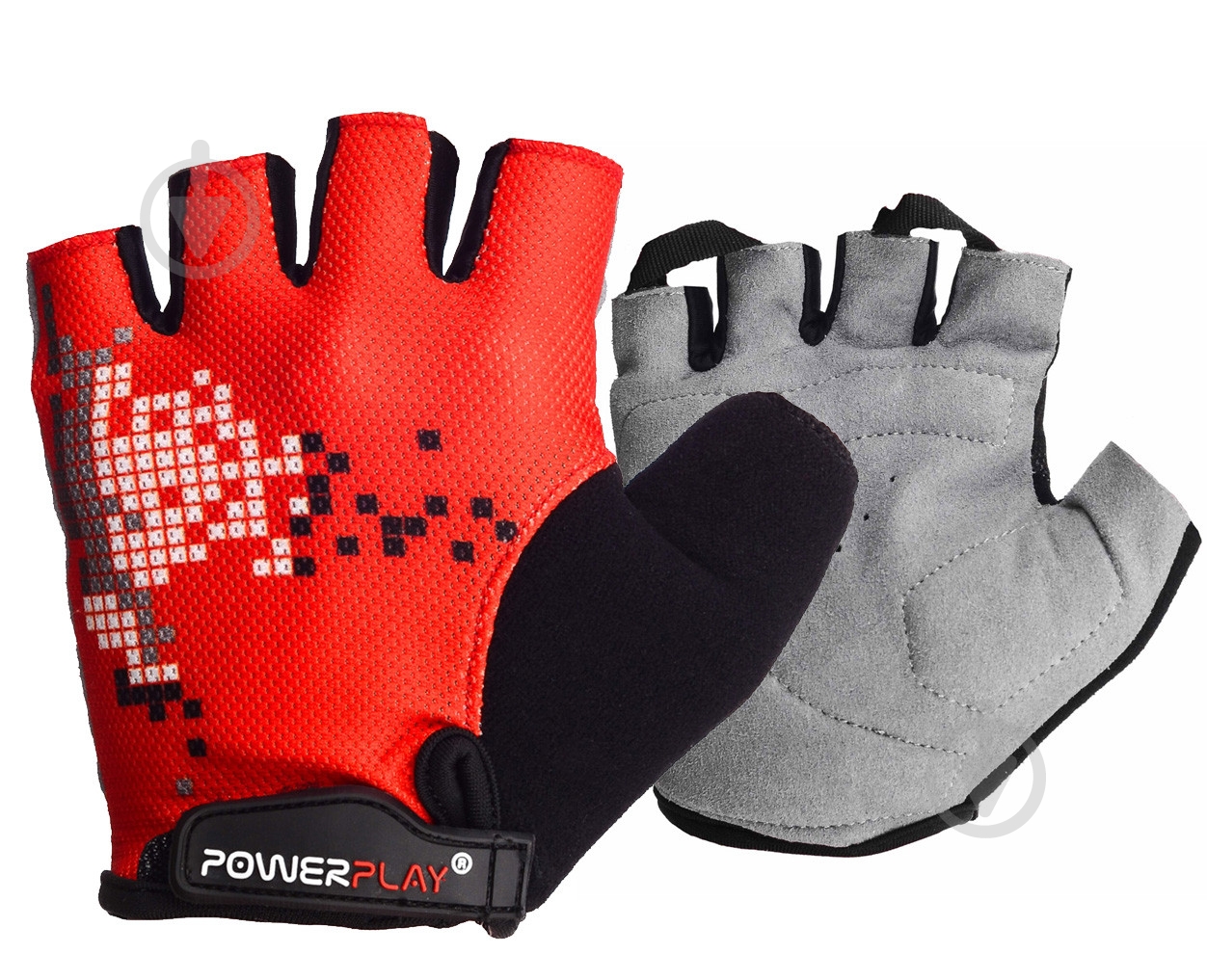 Велоперчатки PowerPlay 002B M красный - фото 1