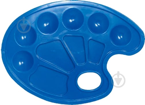 Палитра для рисования овальная синий ZiBi - фото 1