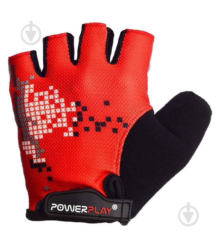 Велоперчатки PowerPlay 002B XL красный - фото 2 Велоперчатки PowerPlay 002B XL красный - фото 2