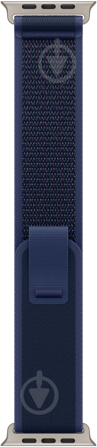 Ремешок Apple 49mm Blue Trail Loop - M/L - Natural Titanium Finish (MXTW3ZM/A) - фото 1