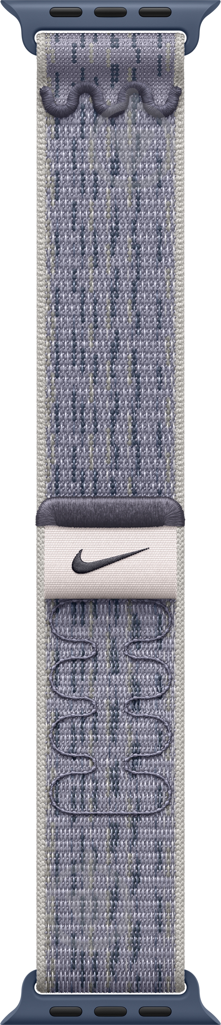 Ремешок Apple 42mm Grey/Blue Nike Sport Loop (MXTX3ZM/A) - фото 1