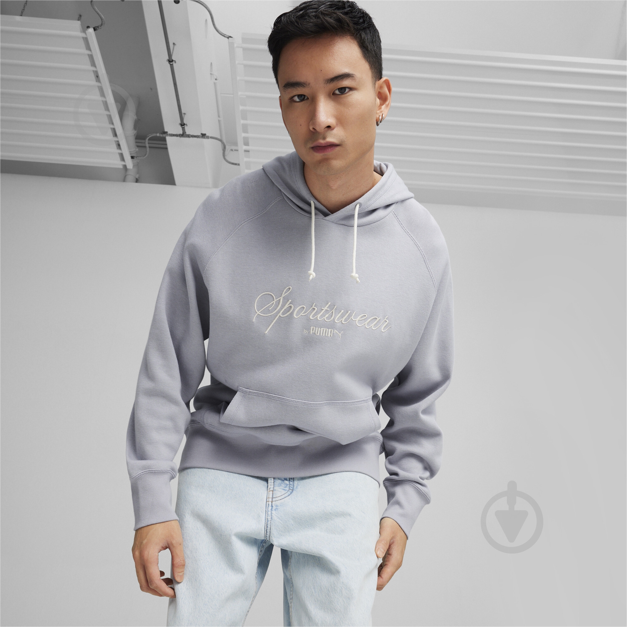 Джемпер Puma CLASSICS+ HOODIE 62427563 р.S серый - фото 3