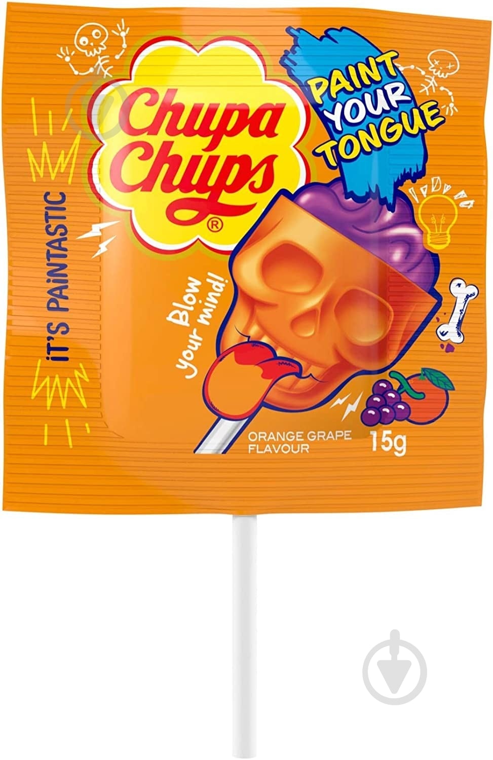 Конфета PERFETTI Chupa Chups 3D Skull 15 г 12 г - фото 1