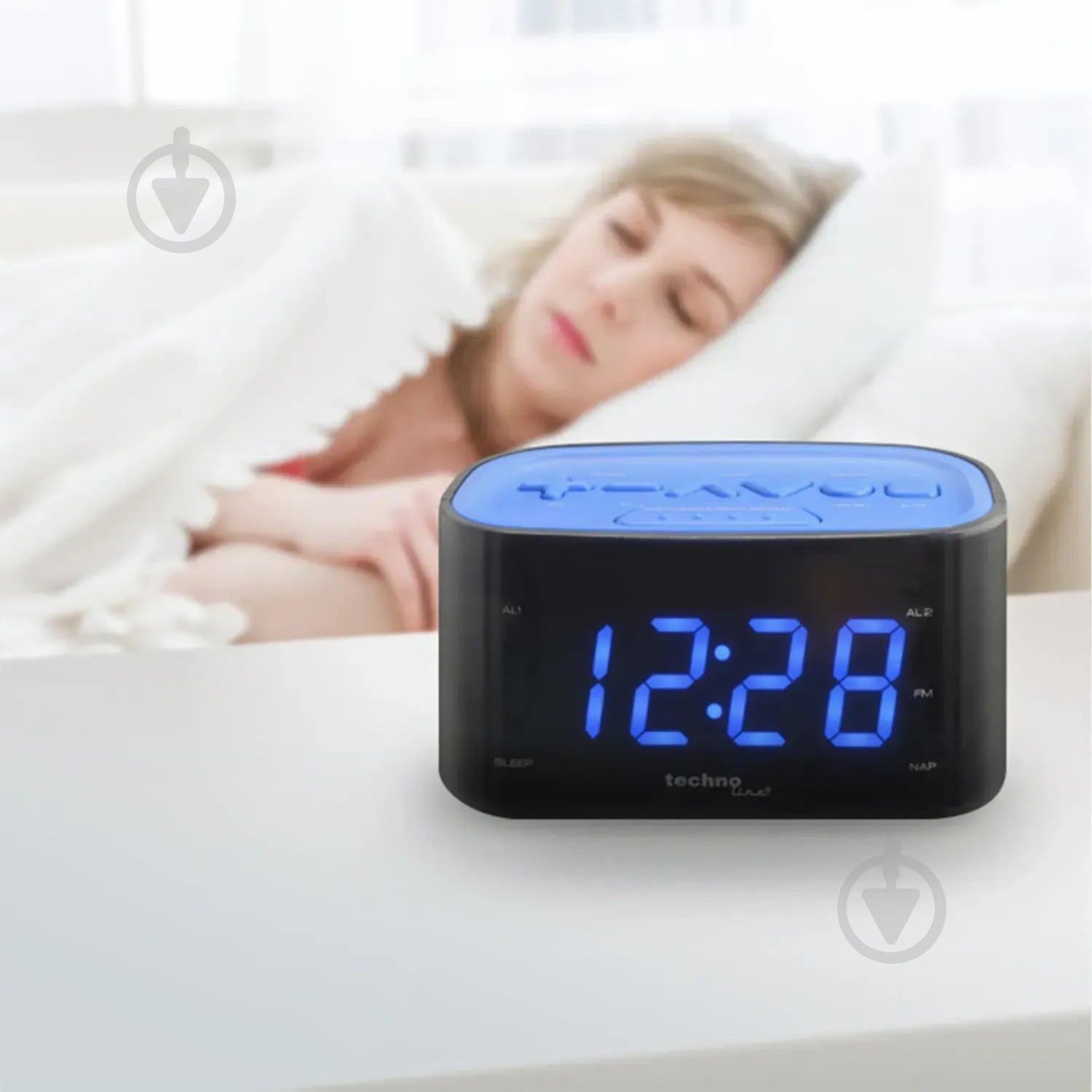 Часы настольные WT465 Black/Blue Technoline - фото 5 Часы настольные WT465 Black/Blue Technoline - фото 5