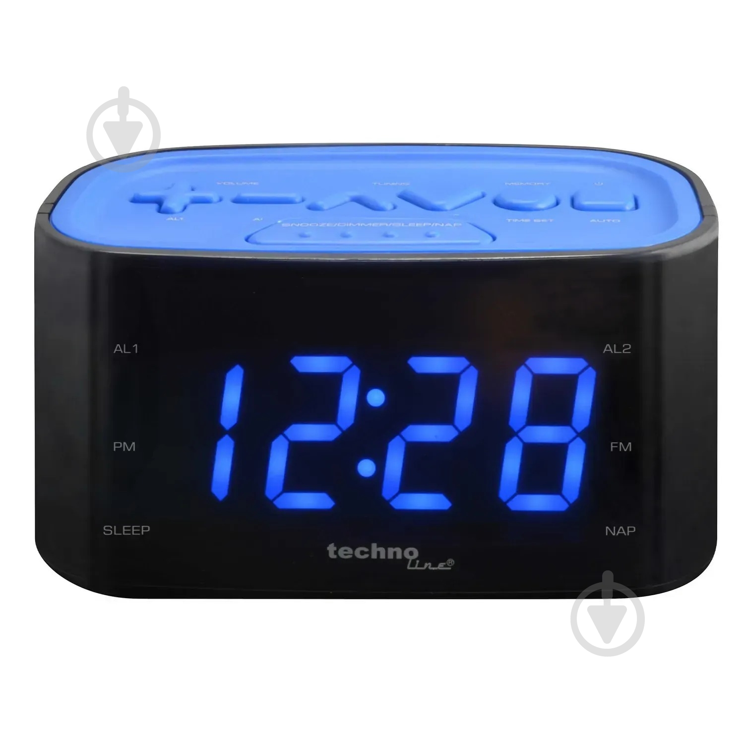 Часы настольные WT465 Black/Blue Technoline - фото 1 Часы настольные WT465 Black/Blue Technoline - фото 1