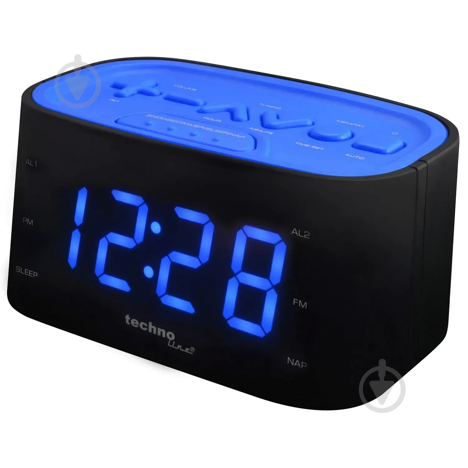 Часы настольные WT465 Black/Blue Technoline - фото 2 Часы настольные WT465 Black/Blue Technoline - фото 2