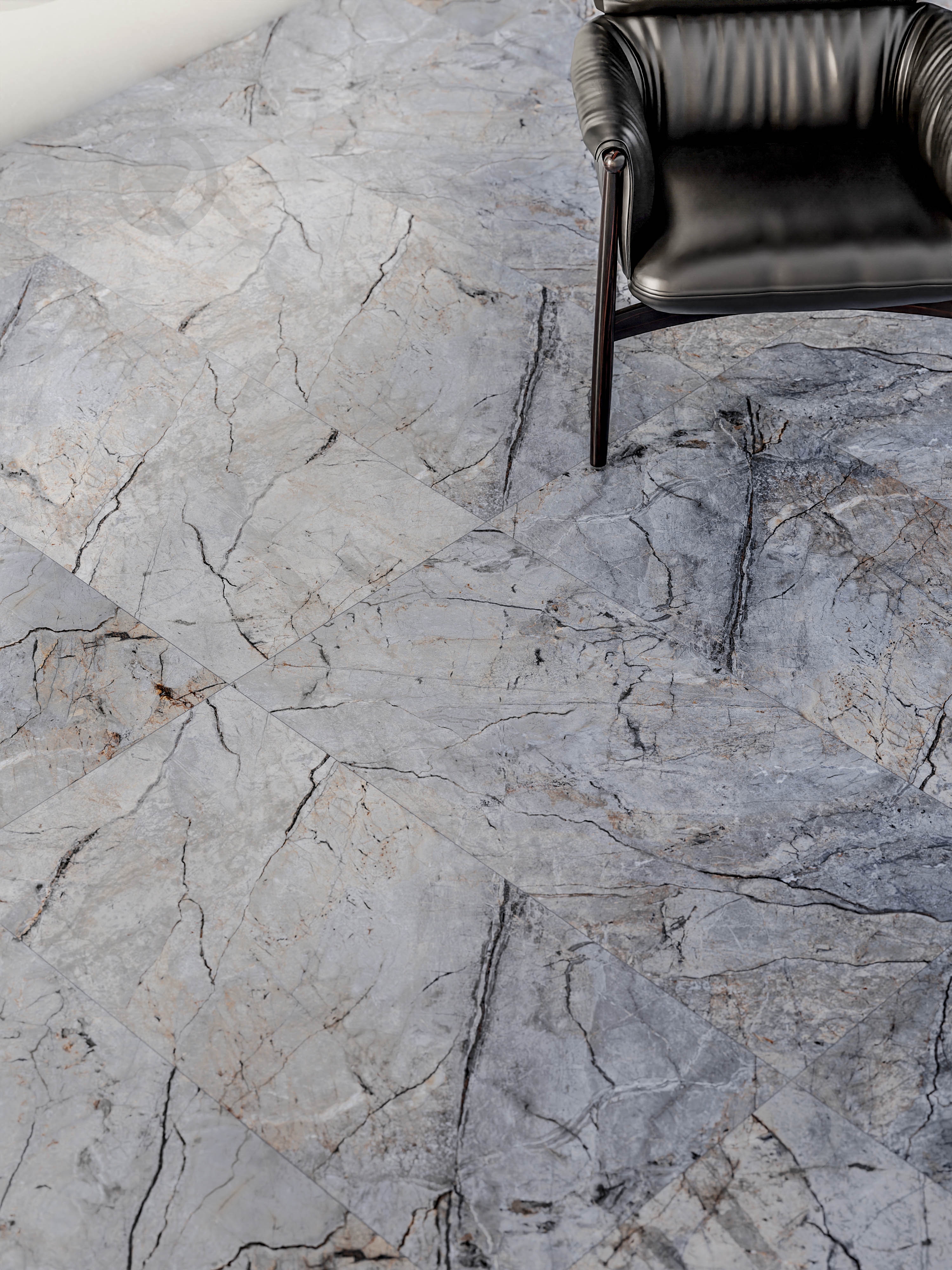 Плитка Stargres Skyfall Blue Rett 60x120 см - фото 9