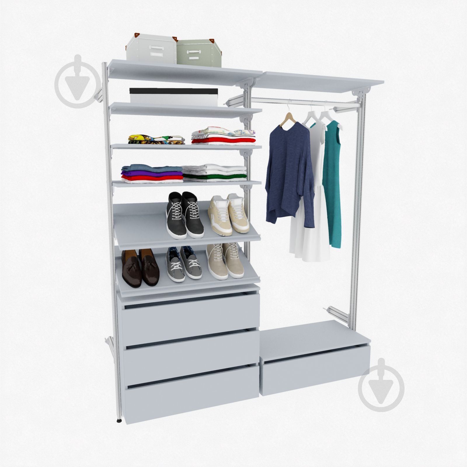 Тумба Abra модуль 3.1 (800) серый - фото 5