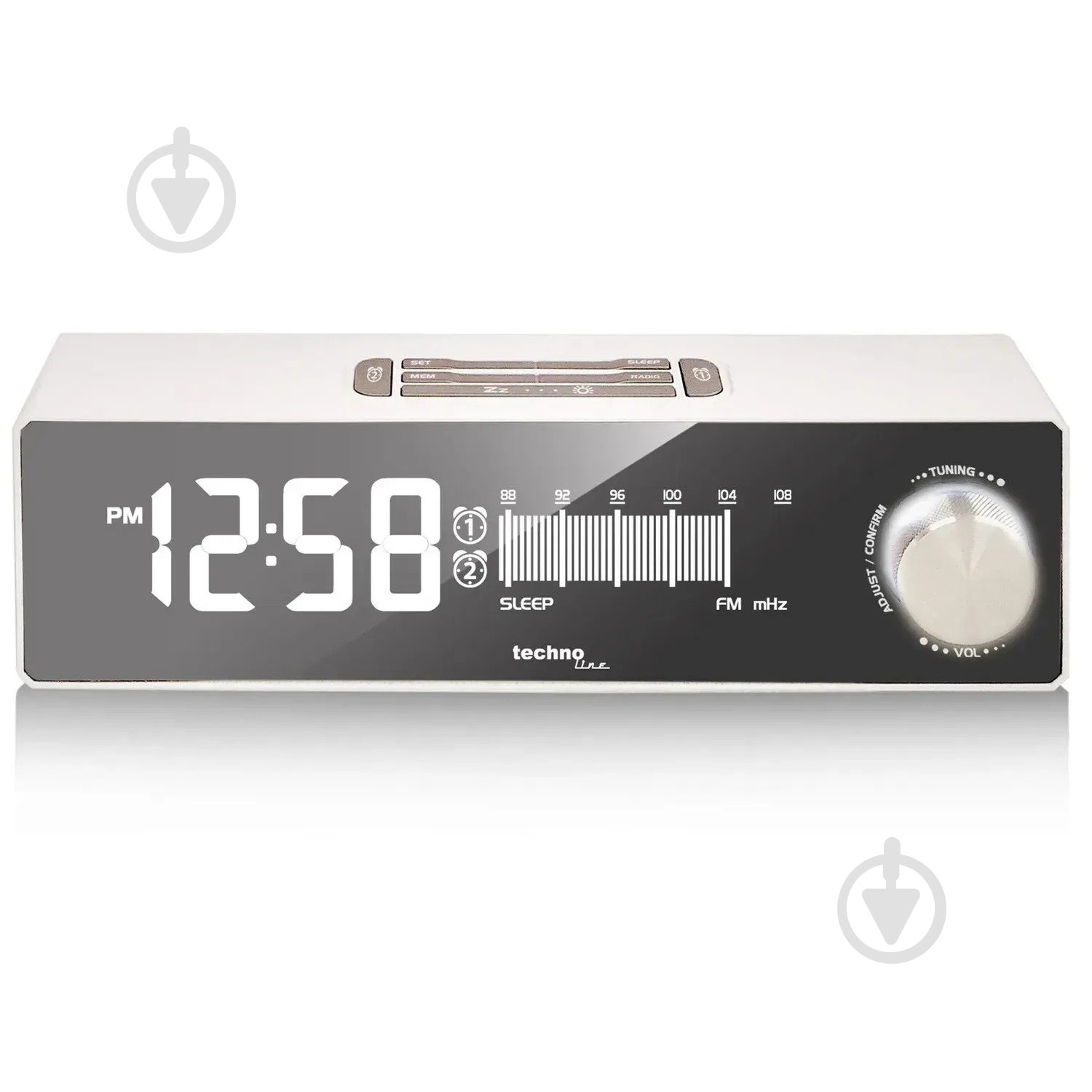 Годинник настільний WT483 White/Silver Technoline - фото 1 Годинник настільний WT483 White/Silver Technoline - фото 1