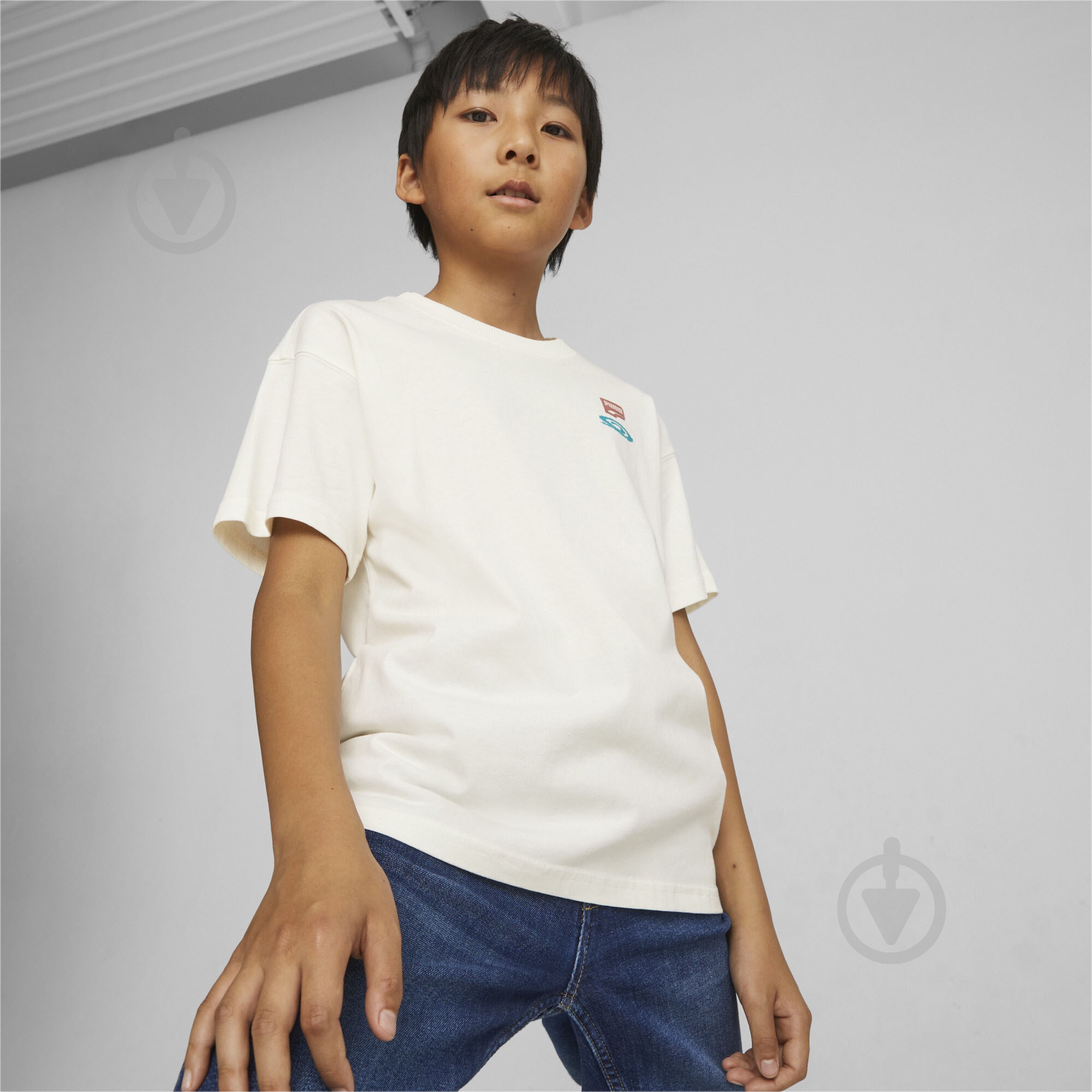 Футболка Puma DOWNTOWN GRAPHIC TEE B 62314865 р.140 білий - фото 3 Футболка Puma DOWNTOWN GRAPHIC TEE B 62314865 р.140 білий - фото 3