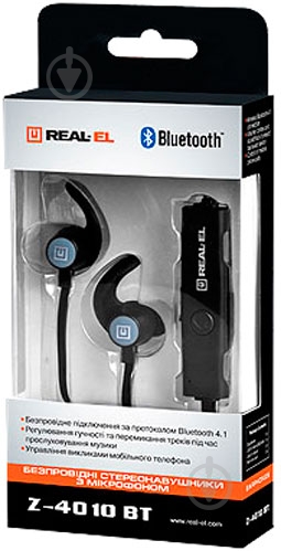 Гарнитура REAL-EL Z-4010 BT black - фото 2 Гарнитура REAL-EL Z-4010 BT black - фото 2