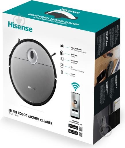 Робот-пылесос Hisense RVCG144AB (I5Y) black - фото 18