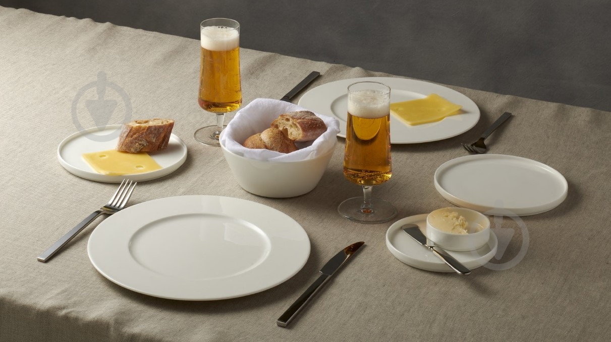 Салатник Narumi Flat Rim 16 см белый - фото 3