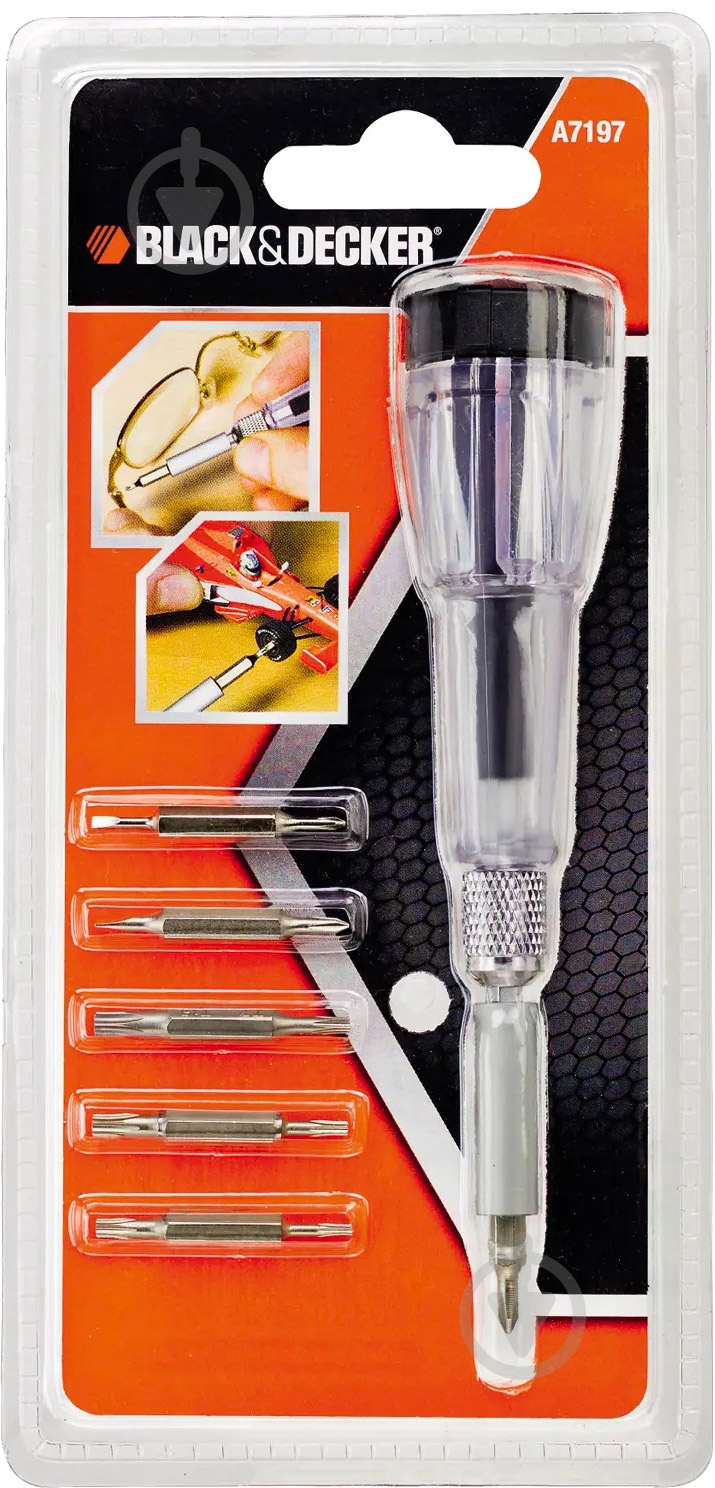 Набор бит Black+Decker 7 шт. A7197 - фото 1 Набор бит Black+Decker 7 шт. A7197 - фото 1