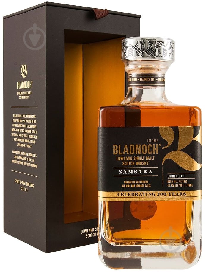 Віскі Bladnoch Samsara у подарунковій коробці 0,7 л - фото 1