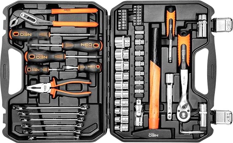 Набір ручного інструменту NEO універсальний 56 шт. 08-684 - фото 5 Набір ручного інструменту NEO універсальний 56 шт. 08-684 - фото 5