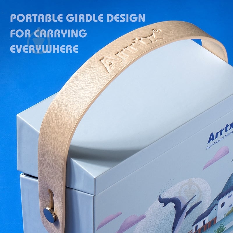 Набор маркеров Arrtx спиртовых Alp ASM-02GY 32 цвета серые оттенки LC302277 - фото 7 Набор маркеров Arrtx спиртовых Alp ASM-02GY 32 цвета серые оттенки LC302277 - фото 7