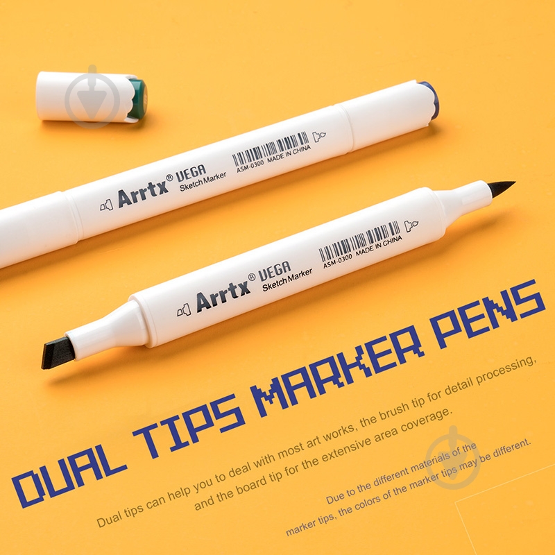 Набор маркеров Arrtx спиртовых Vega ASM-0380A 80 цветов + сумка LC302260 - фото 5 Набор маркеров Arrtx спиртовых Vega ASM-0380A 80 цветов + сумка LC302260 - фото 5