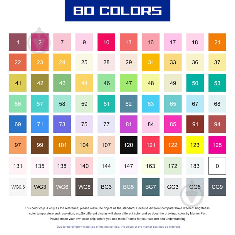 Набор маркеров Arrtx спиртовых Vega ASM-0380A 80 цветов + сумка LC302260 - фото 2 Набор маркеров Arrtx спиртовых Vega ASM-0380A 80 цветов + сумка LC302260 - фото 2