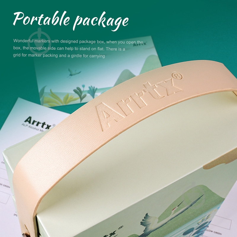 Набір маркерів Arrtx спиртових Alp ASM-02GN 24 кольору зелені відтінки зелений LC302246 - фото 7 Набір маркерів Arrtx спиртових Alp ASM-02GN 24 кольору зелені відтінки зелений LC302246 - фото 7