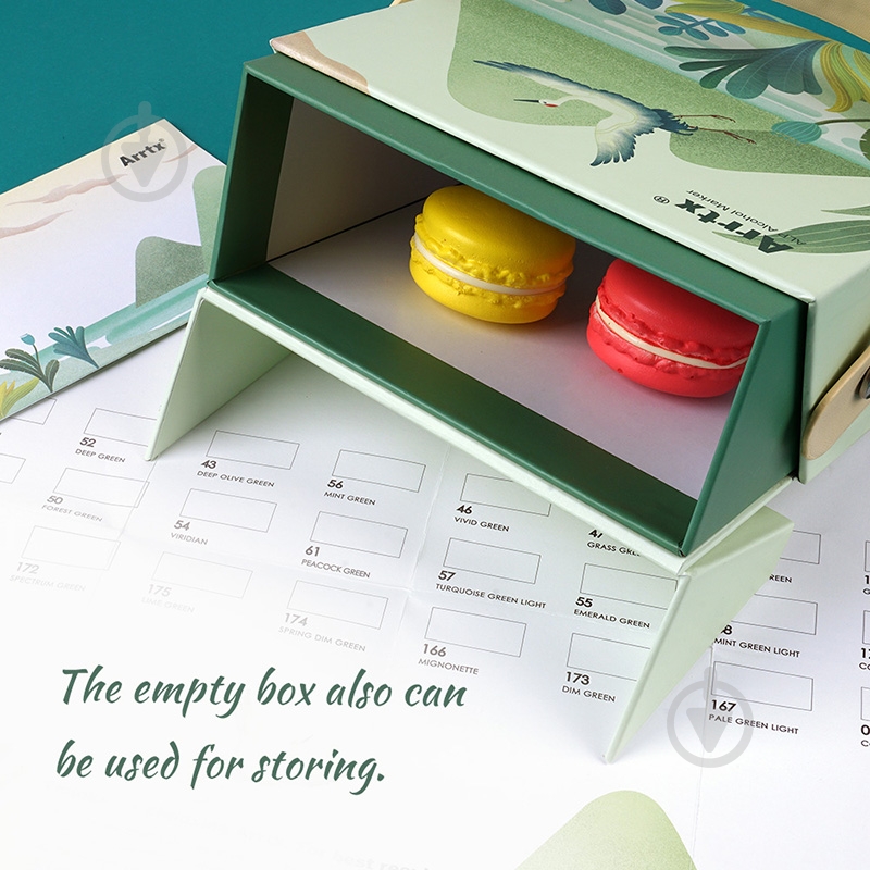 Набір маркерів Arrtx спиртових Alp ASM-02GN 24 кольору зелені відтінки зелений LC302246 - фото 8 Набір маркерів Arrtx спиртових Alp ASM-02GN 24 кольору зелені відтінки зелений LC302246 - фото 8