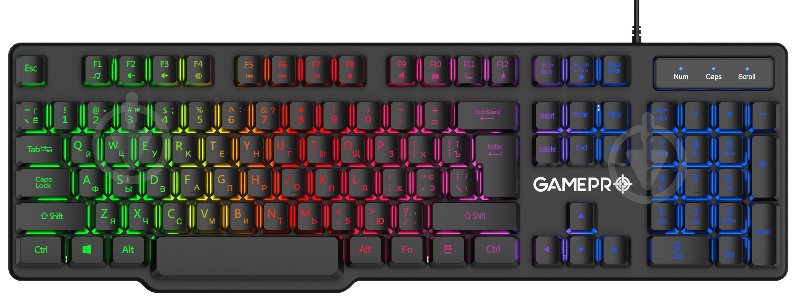 Клавіатура ігрова GamePro GK380 (GK380) - фото 1