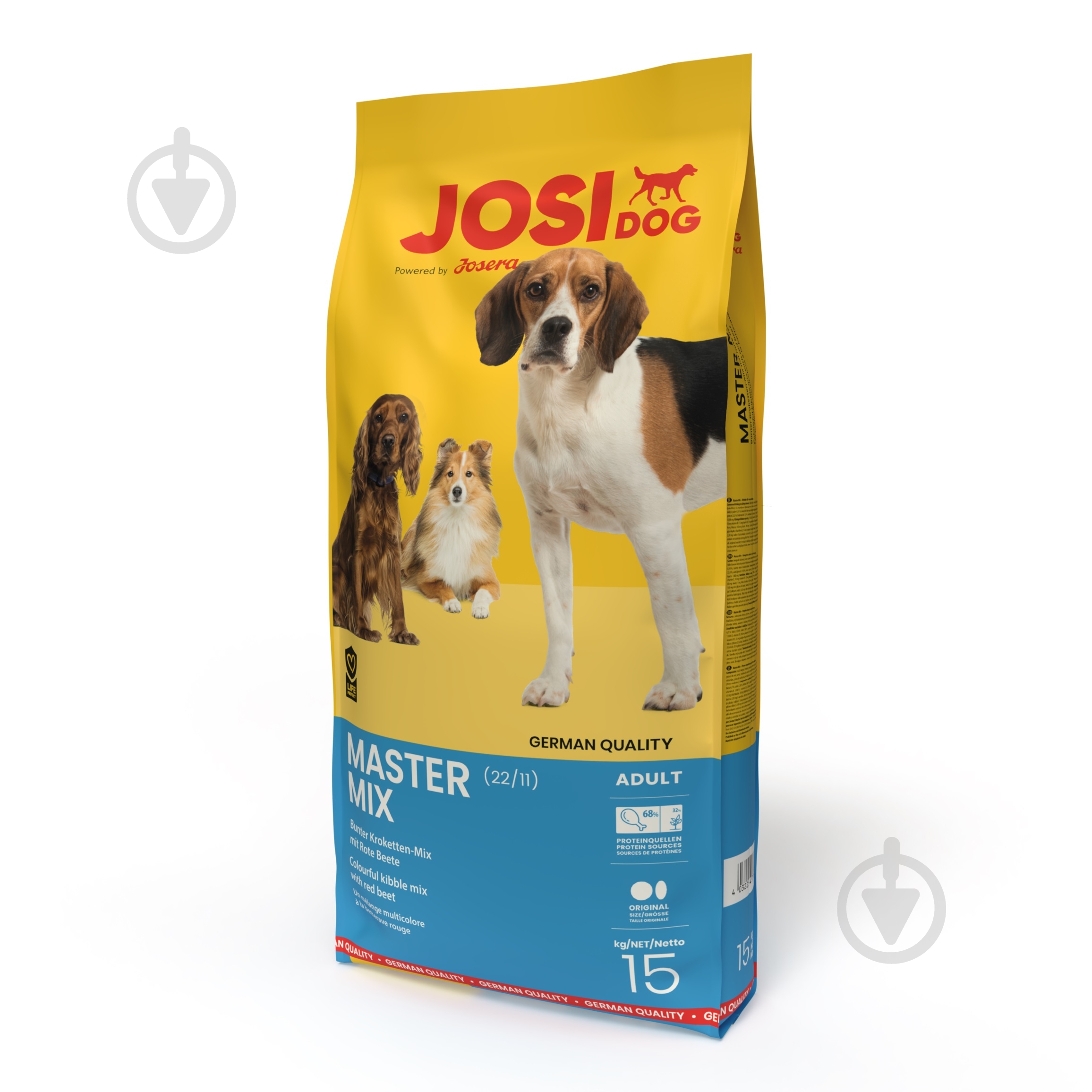 Корм сухий для середніх порід JOSIDOG Master Mix з птицею 15 кг 15000 мл - фото 1
