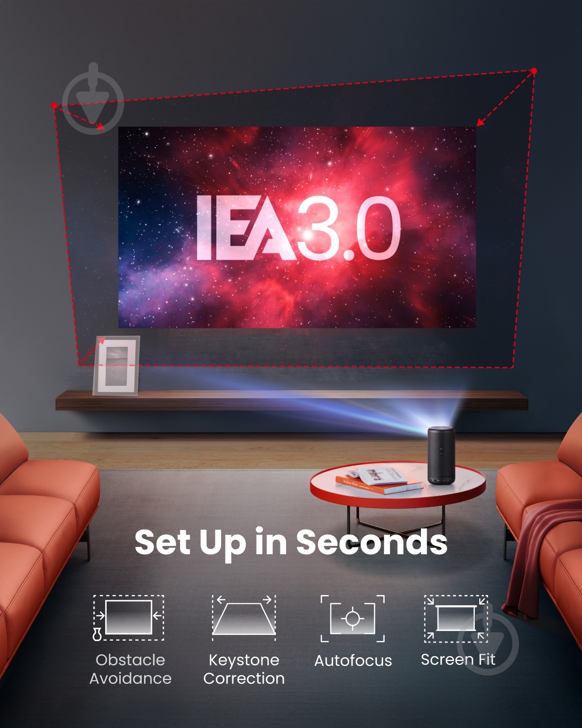 Проектор Nebula Capsule 3 1080p Mini Google TV Projector (D2425212) - фото 5 Проектор Nebula Capsule 3 1080p Mini Google TV Projector (D2425212) - фото 5