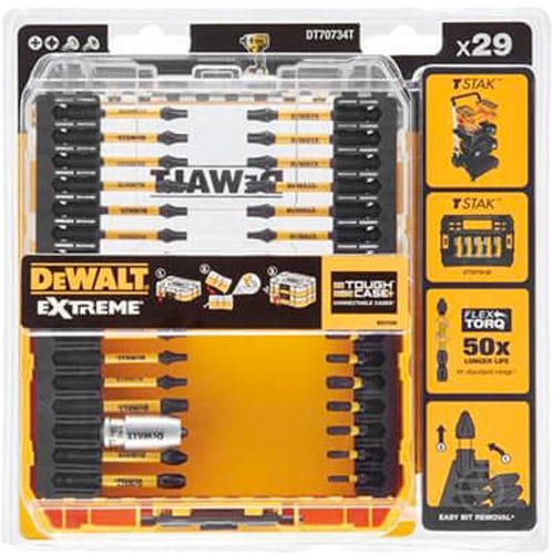 Набор бит DeWalt Extreme Flextorq 29 шт. DT70734T - фото 2