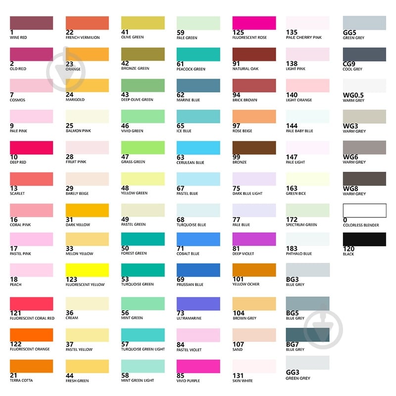 Набор маркеров Arrtx спиртовых Alp ASM-0280A 80 цветов LC302192 - фото 2