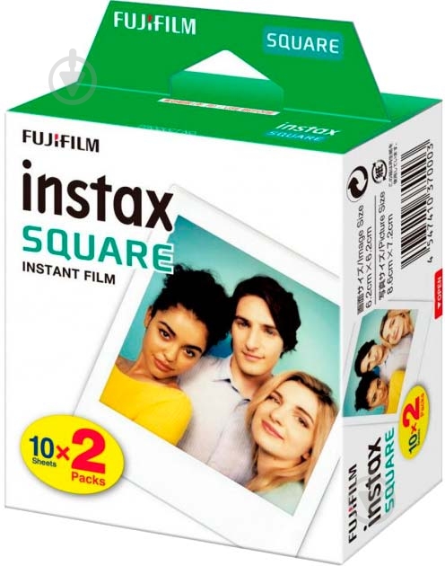 Фотобумага Fujifilm INSTAX SQUARE (86х72мм 2х10шт) - фото 1