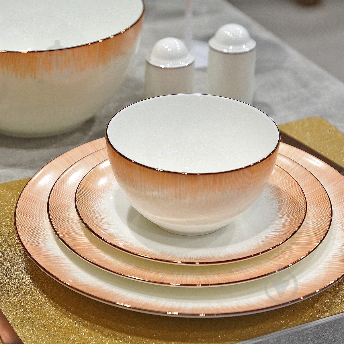 Сервиз столовый Narumi Glowing Copper 28 предметов на 6 персон - фото 4 Сервиз столовый Narumi Glowing Copper 28 предметов на 6 персон - фото 4