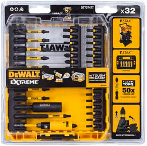 Набор бит DeWalt Extreme Flextorq 32 шт. DT70747T - фото 2