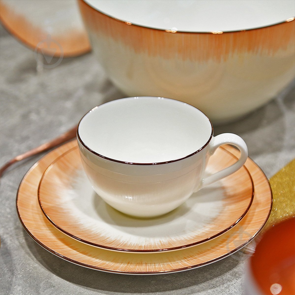 Сервиз для чая Narumi Glowing Copper 21 предмет на 6 персон - фото 2