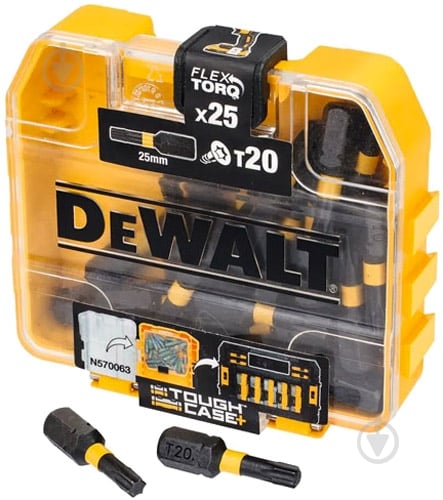 Набор бит DeWalt Extreme Flextorq 25 шт. DT70557T - фото 1 Набор бит DeWalt Extreme Flextorq 25 шт. DT70557T - фото 1