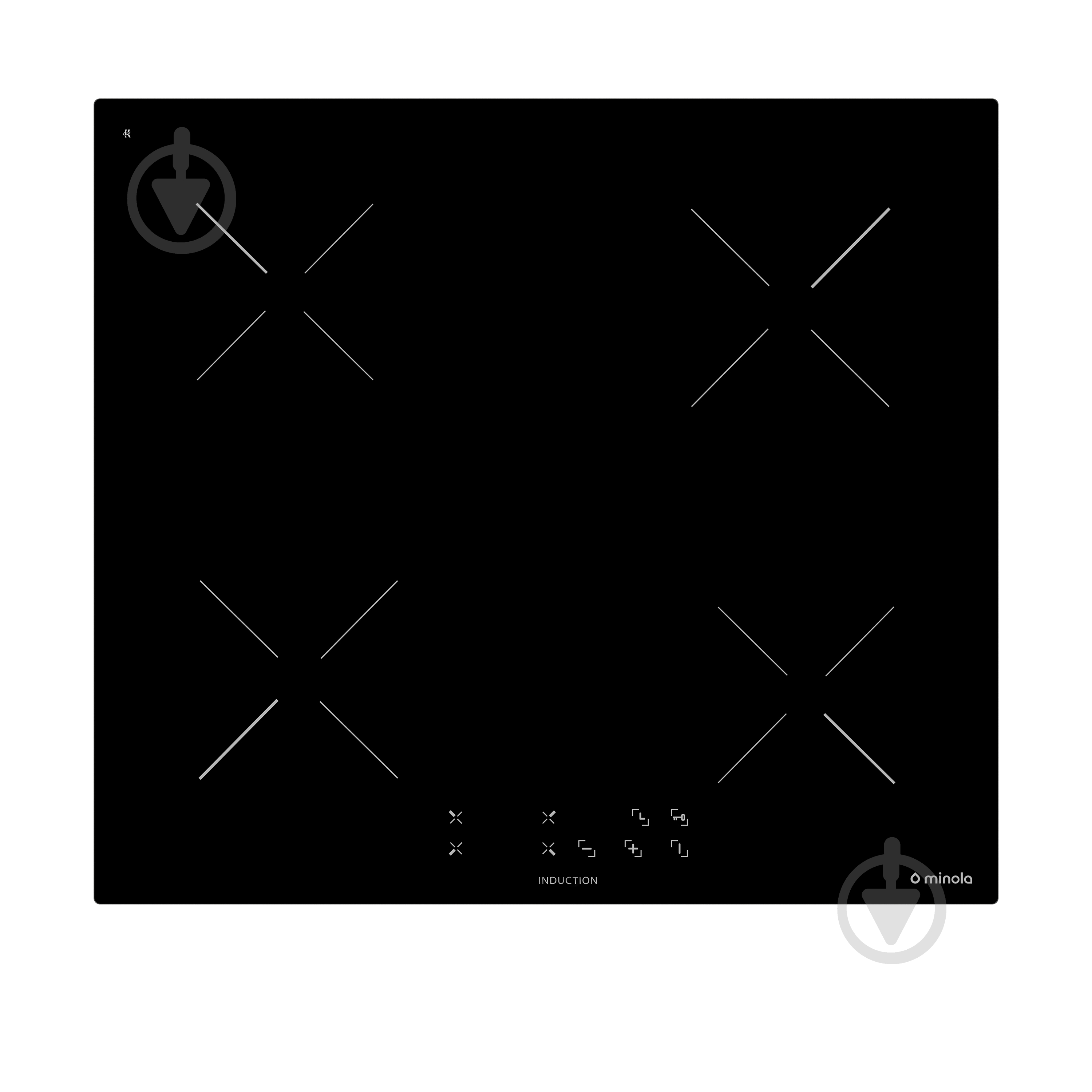 Плита индукционная индукционная Minola MI 6037 KBL - фото 1