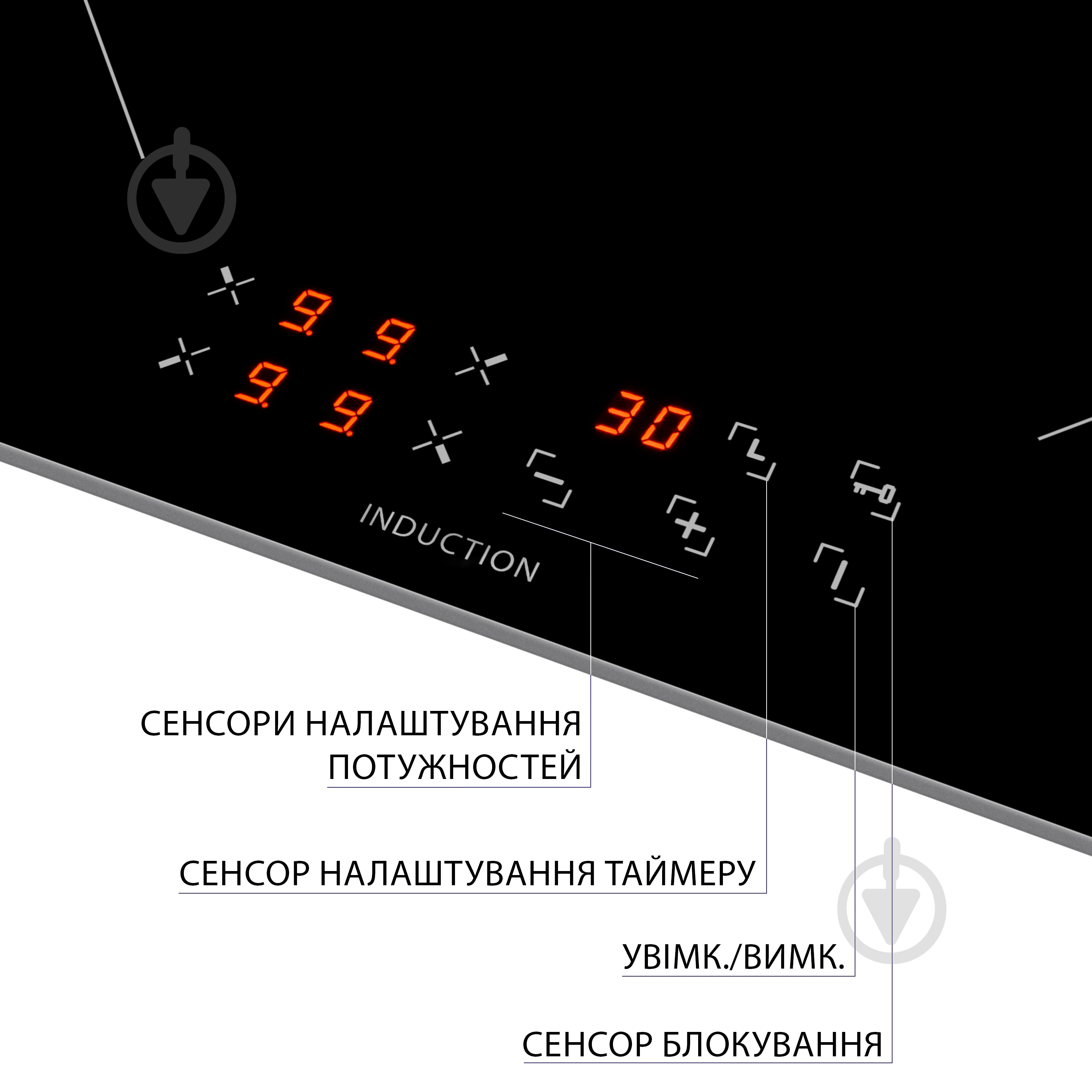 Плита индукционная индукционная Minola MI 6037 KBL - фото 6