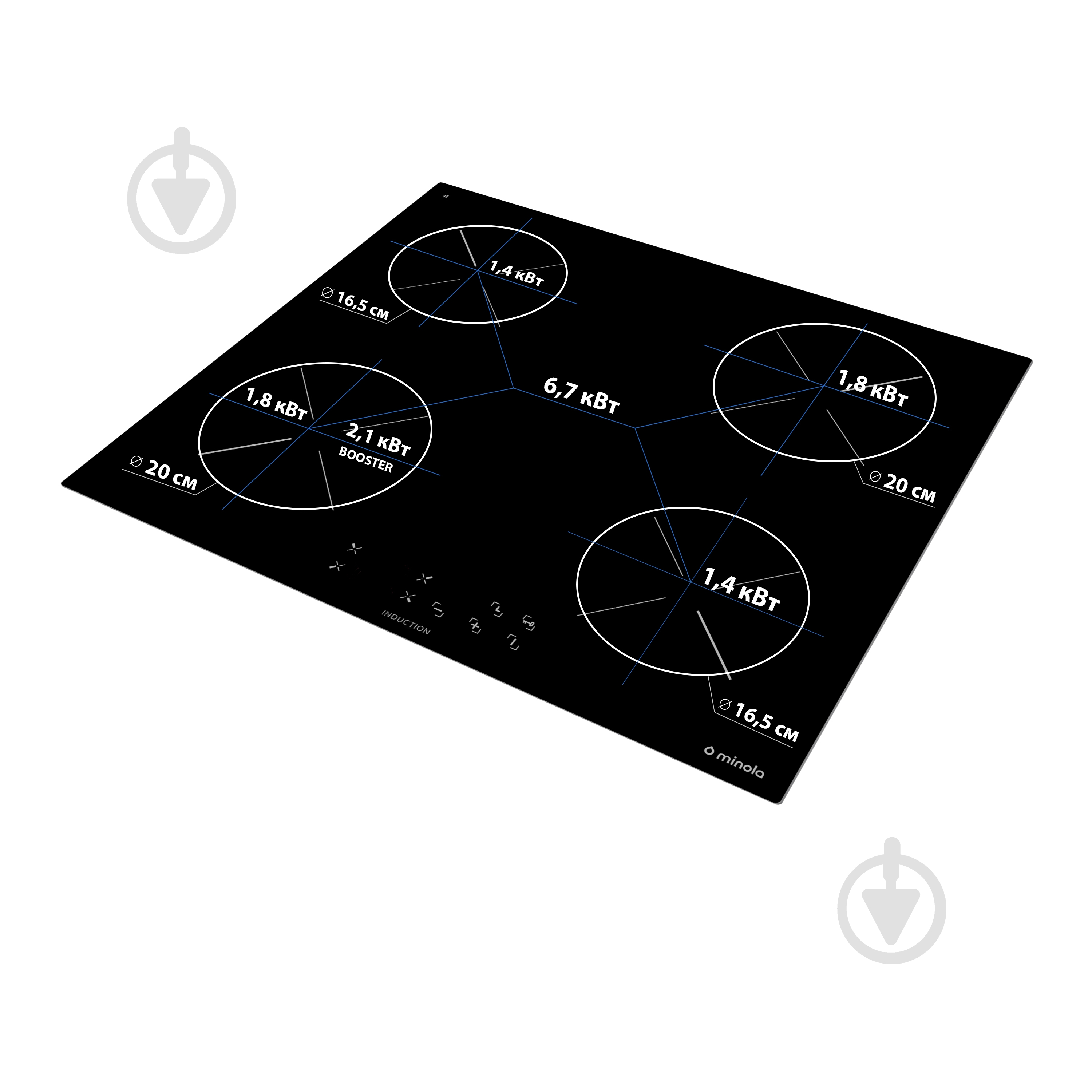 Плита индукционная индукционная Minola MI 6037 KBL - фото 7