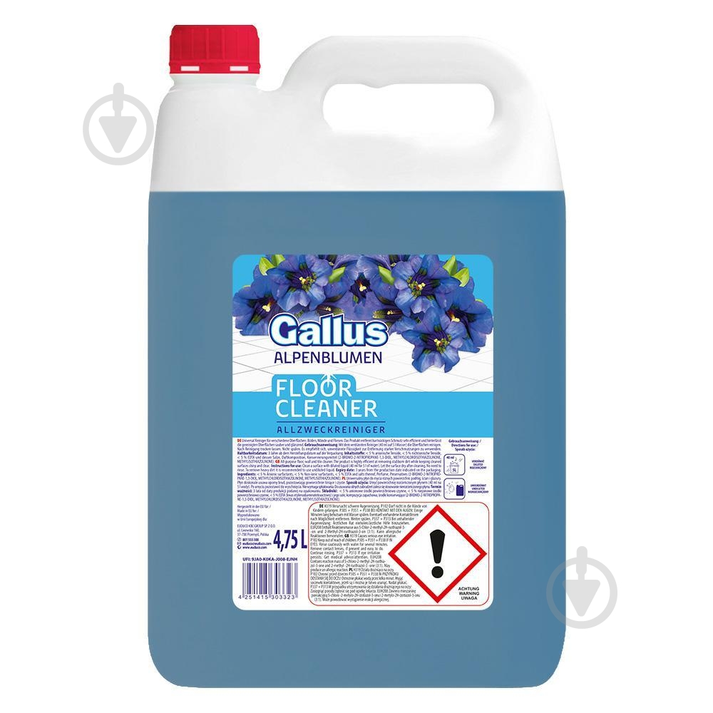 Средство для мытья пола Gallus Allzweckreiniger Bergblumen 4,75 л - фото 1
