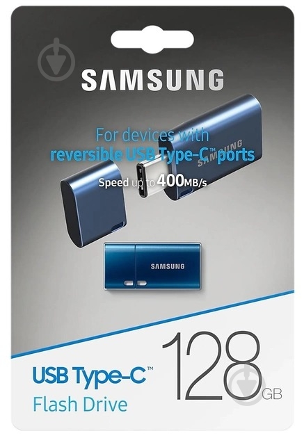 Флеш-память USB Samsung 128 ГБ USB Type-C blue (MUF-128DA/APC) - фото 9