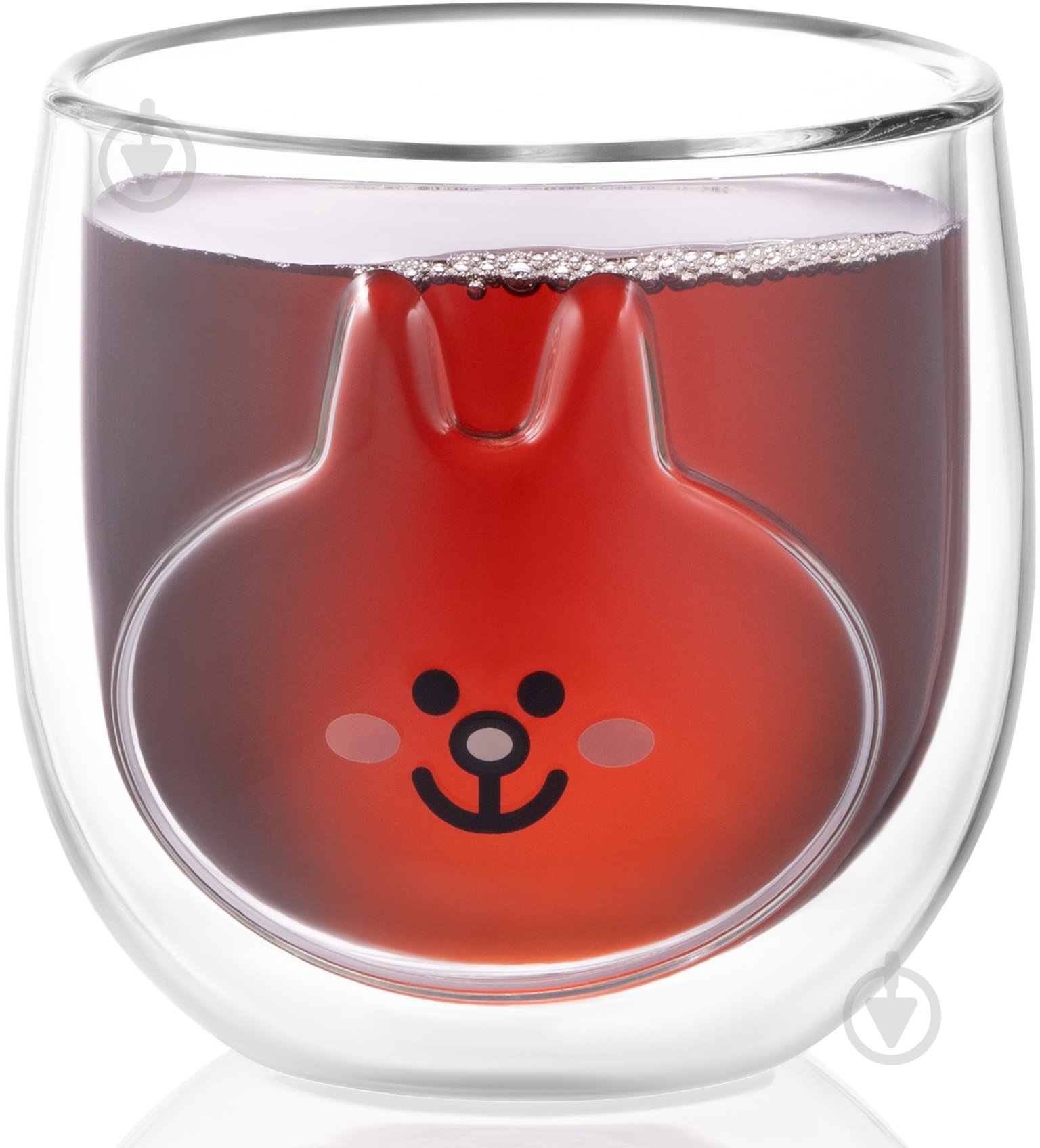 Набор чашек Ardesto Animals 300мл 2 шт. прозрачный AR2630BAR - фото 3