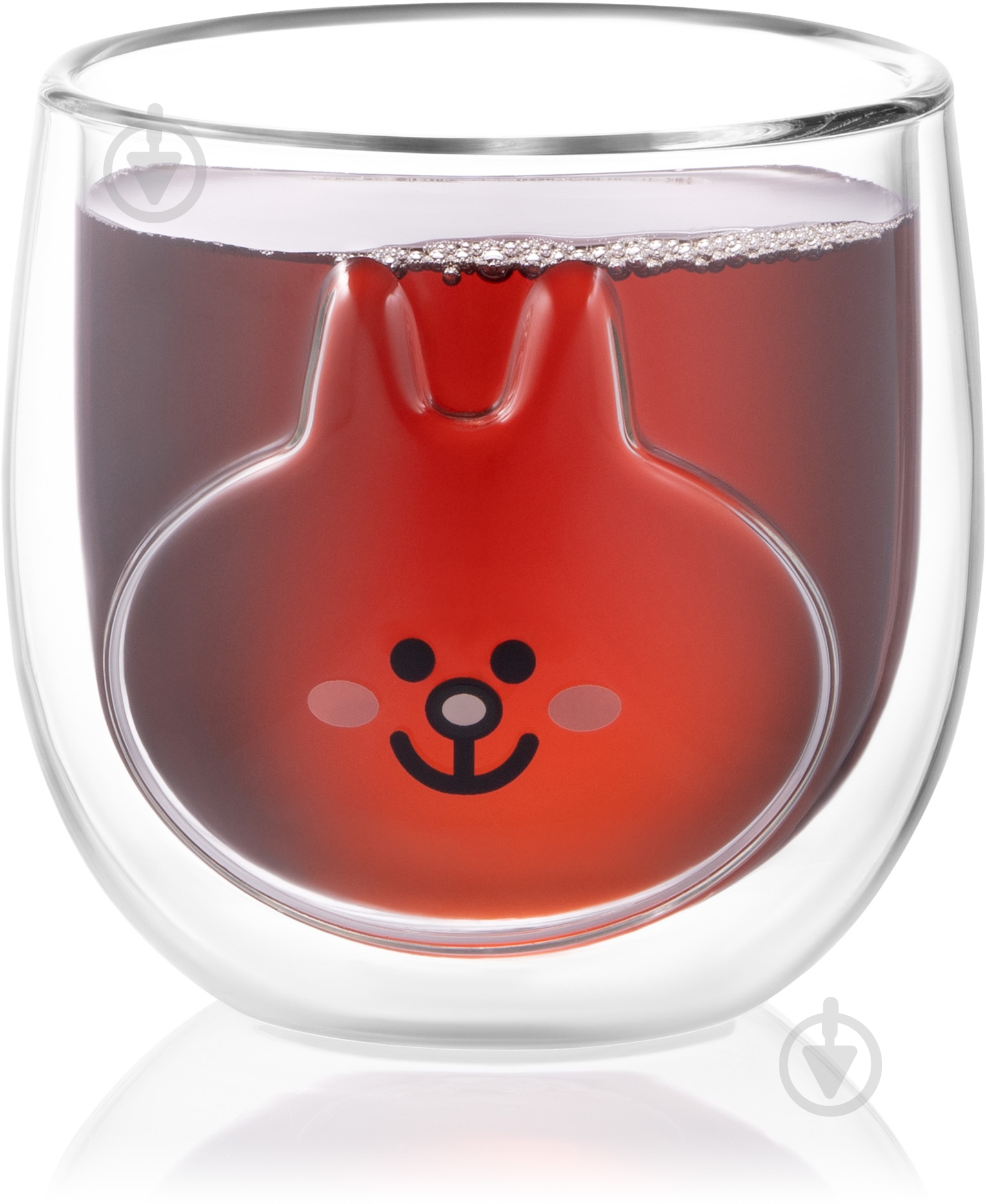 Набор чашек Ardesto Animals 300мл 2 шт. прозрачный AR2630BAR - фото 4