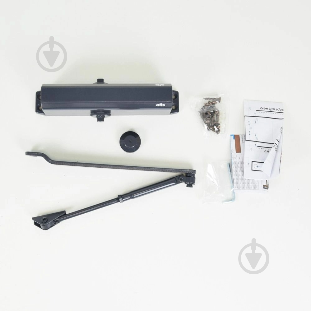 Доводчик дверной Atis DC-5036-BC графит 120 кг - фото 5 Доводчик дверной Atis DC-5036-BC графит 120 кг - фото 5
