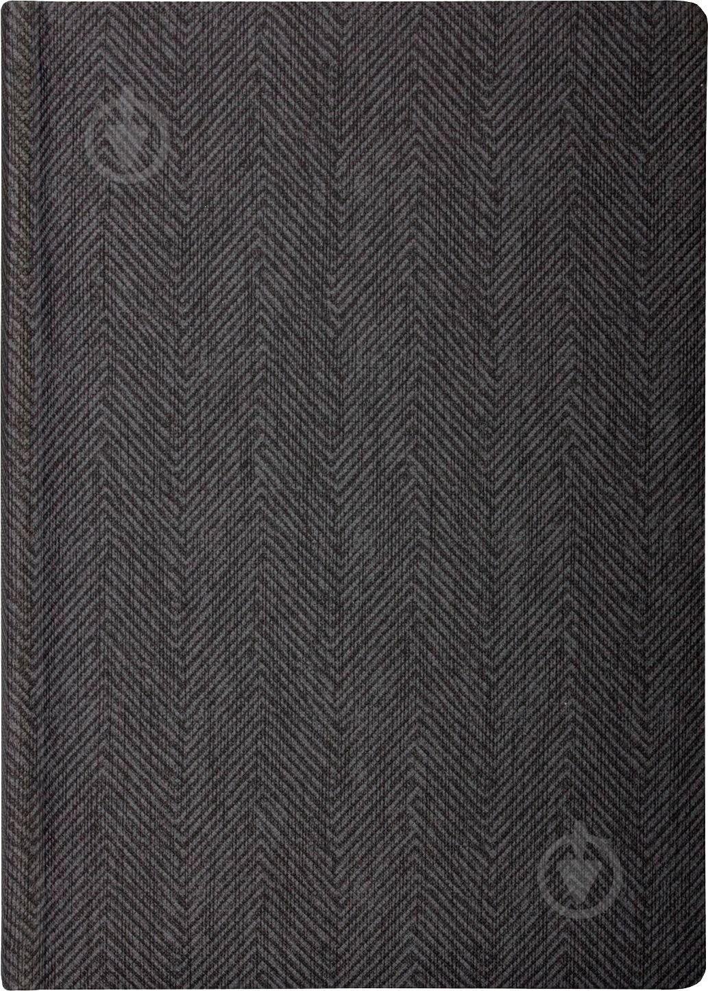 Дневник недатированный серый клетка Optima Tweed A5 O25410-10 - фото 1