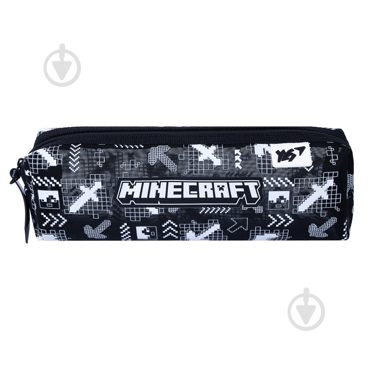 Пенал PH-34 Minecraft Arrow YES черный - фото 1 Пенал PH-34 Minecraft Arrow YES черный - фото 1