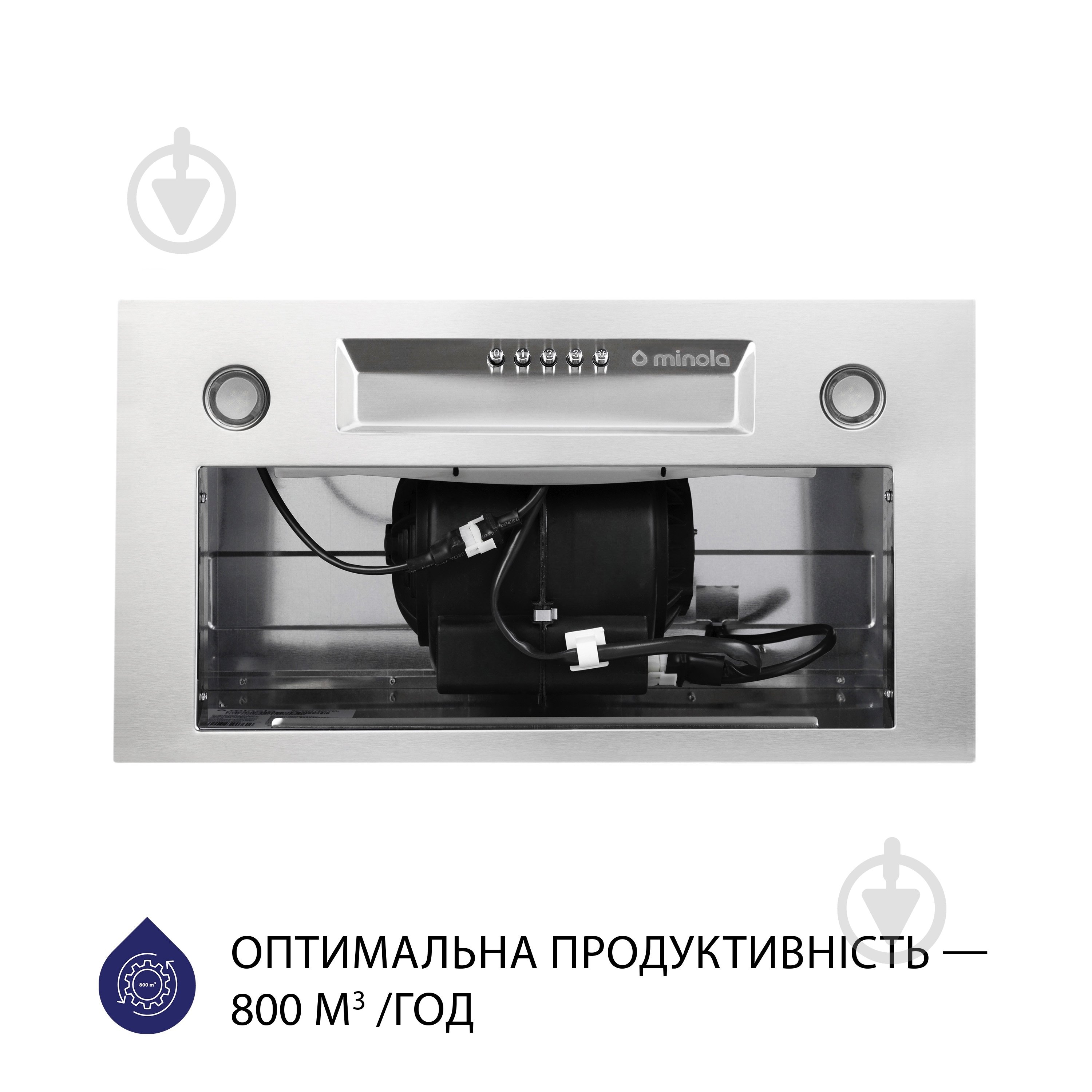 Витяжка Minola HBI 5324 I 800 LED повновбудовувана - фото 3