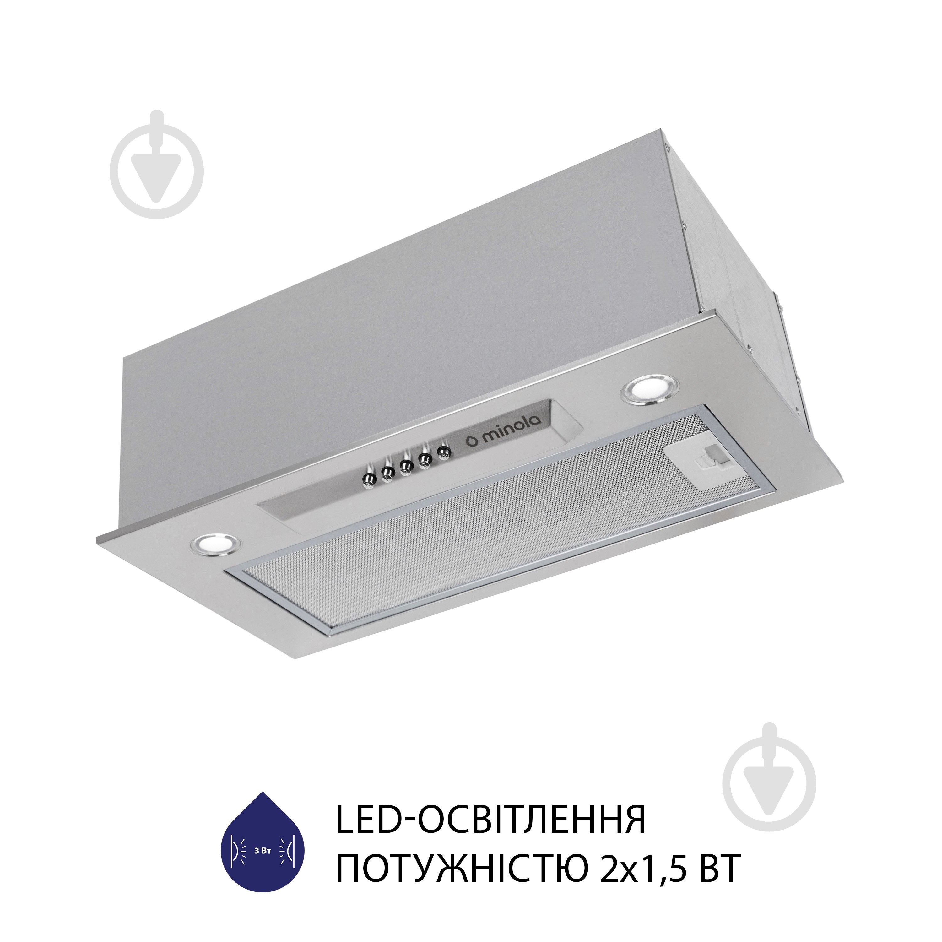 Витяжка Minola HBI 5324 I 800 LED повновбудовувана - фото 5