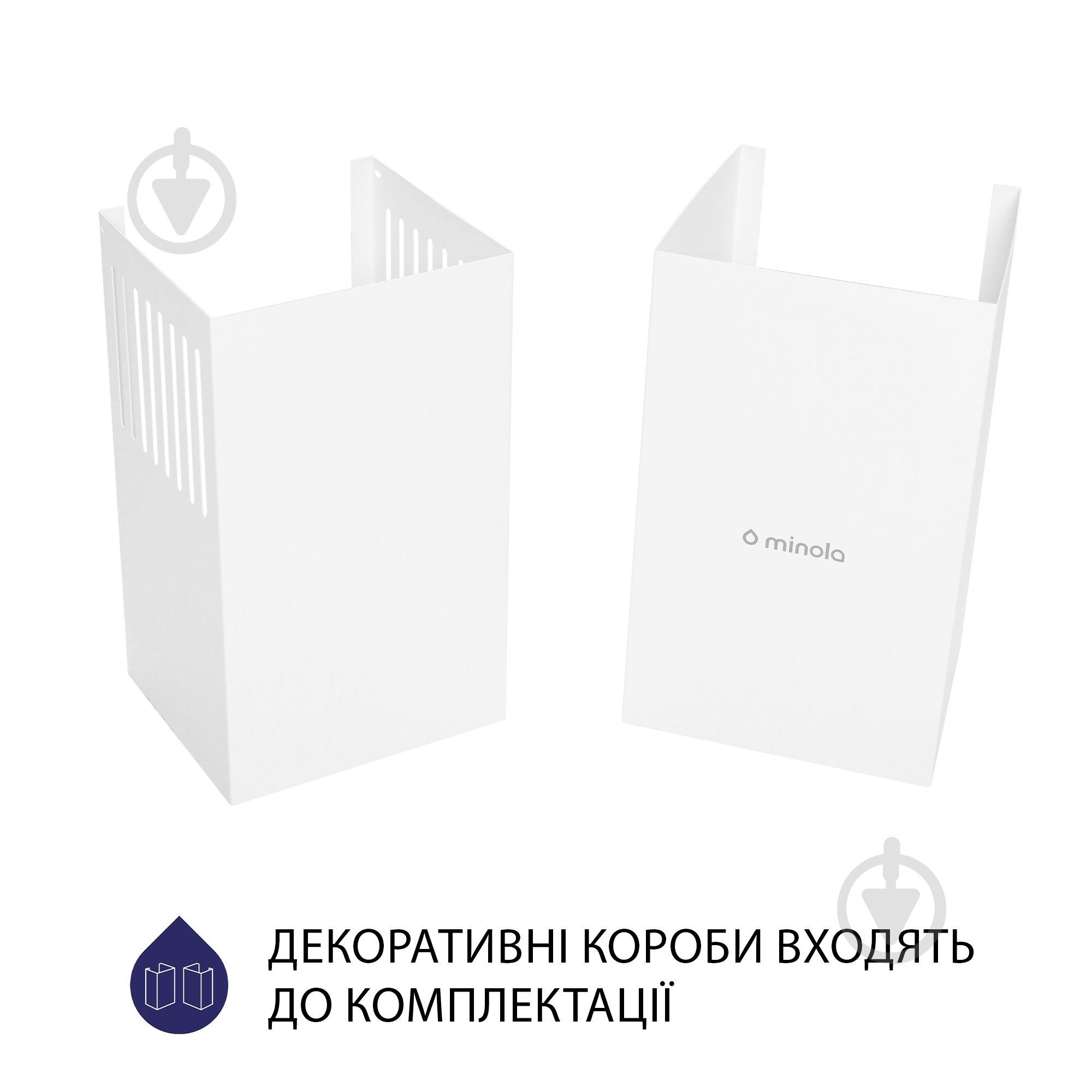 Витяжка Minola HDN 5222 WH/INOX 700 LED похила декоративна - фото 10